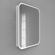 Зеркальный шкаф Jorno Briz 50 Bri.03.50/W с подсветкой с сенсорным выключателем-1