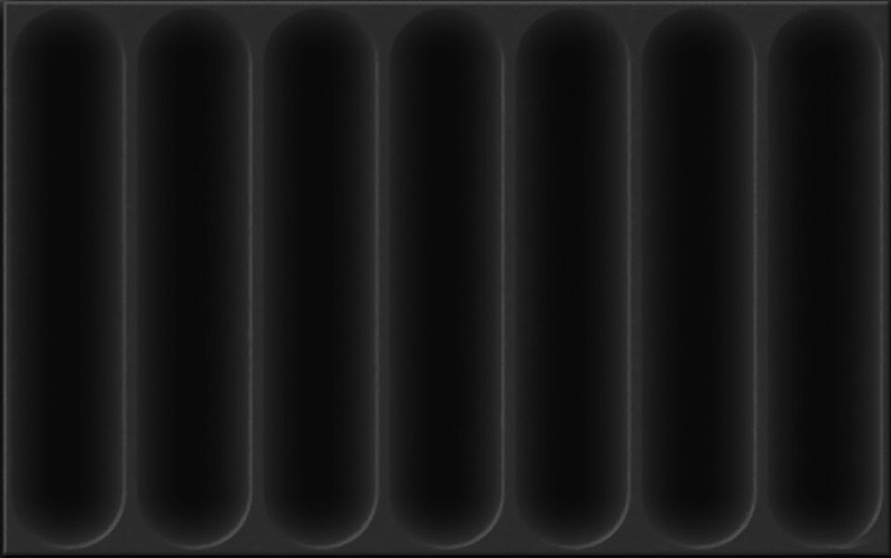 Керамическая плитка Шахтинская плитка Марсель черный низ 02 настенная 25х40 см