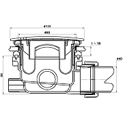 Сифон для душевого поддона RGW Velplex QYD-01 18241101-01 Хром-1