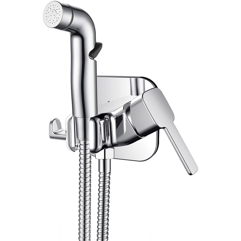 Гигиенический душ со смесителем Rush Capri CA1435-99 Хром гигиенический душ со смесителем rush capri ca1435 99black черный матовый
