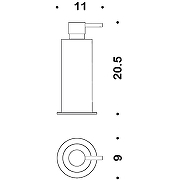 Дозатор для жидкого мыла Colombo Design Plus W4980XL Хром-2