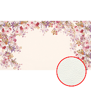Фреска Ortograf Flora 31285 Фактура флок FLK Флизелин (5*2,7) Розовый/Разноцветный, Цветы
