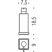 Дозатор для жидкого мыла Colombo Design Look В9317.NM Черный матовый-1