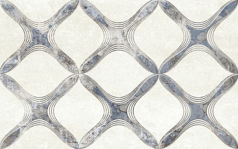 Керамический декор Шахтинская плитка Персиан серый 02 25х40 см