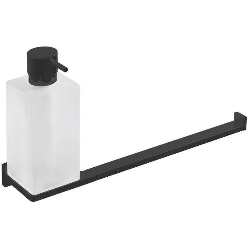 Дозатор для жидкого мыла Colombo Design Look В1674.NM с полотенцедержателем Черный матовый