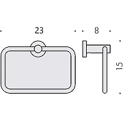 Кольцо для полотенец Colombo Design Plus W4931.NM Черное матовое-4