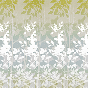 Фреска Ortograf Flora 31304 Фактура бархат FX Флизелин (2,7*2,7) Зеленый/Серый/Белый, Листья-1