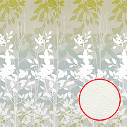 Фреска Ortograf Flora 31304 Фактура флок FLK Флизелин (2,7*2,7) Зеленый/Серый/Белый, Листья