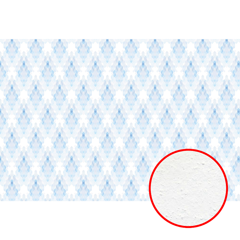 Фреска Ortograf Forma 32666 Фактура бархат FX Флизелин (4*2,7) Белый/Голубой, Геометрия