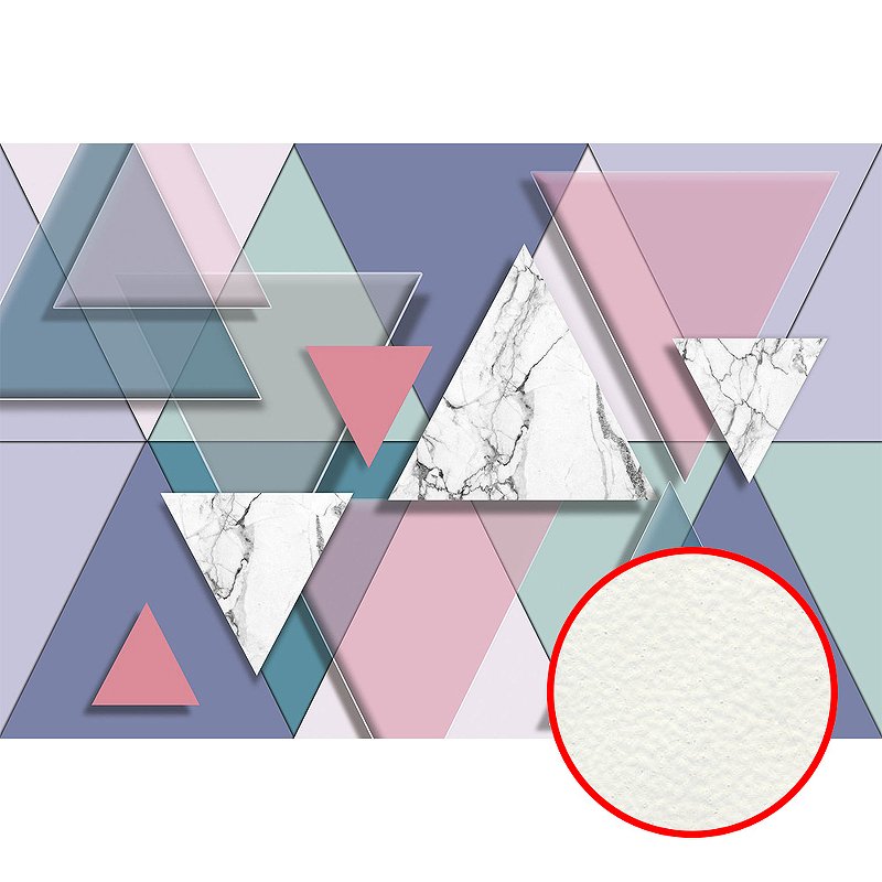 Фреска Ortograf Forma 32645 Фактура флок FLK Флизелин (4*2,7) Разноцветный, Геометрия/Абстракция
