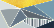 Фреска Ortograf Forma 32606 Фактура флок FLK Флизелин (5,2*2,7) Серый/Синий/Желтый, Геометрия/Абстракция-1
