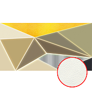 Фреска Ortograf Forma 32608 Фактура флок FLK Флизелин (5,2*2,7) Бежевый/Желтый, Геометрия/Абстракция