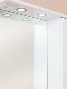 Зеркало со шкафом Onika Балтика 67.02 R 206704 с подсветкой Белое-2