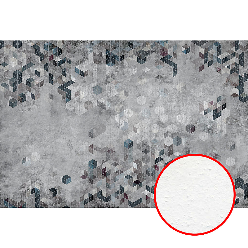 Фреска Ortograf Forma 32633 Фактура бархат FX Флизелин (4*2,7) Серый/Синий/Коричневый, Геометрия/Абстракция