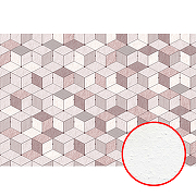 Фреска Ortograf Forma 32614 Фактура бархат FX Флизелин (4*2,7) Розовый/Серый/Бежевый, Геометрия