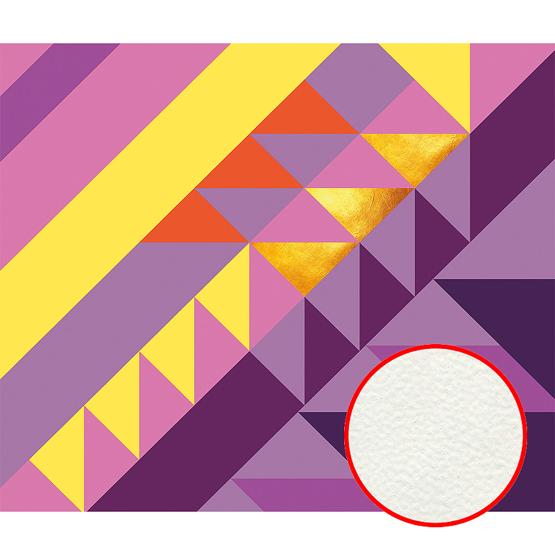 Фреска Ortograf Forma 32683 Фактура бархат FX Флизелин (3,2*2,7) Фиолетовый/Желтый/Красный, Геометрия/Абстракция