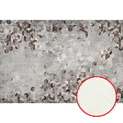 Фреска Ortograf Forma 32634 Фактура флок FLK Флизелин (4*2,7) Серый/Бежевый/Коричневый, Геометрия/Абстракция