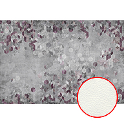 Фреска Ortograf Forma 32635 Фактура флок FLK Флизелин (4*2,7) Серый/Фиолетовый, Геометрия/Абстракция