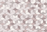 Фреска Ortograf Forma 32614 Фактура флок FLK Флизелин (4*2,7) Розовый/Серый/Бежевый, Геометрия-1