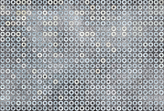 Фреска Ortograf Forma 32636 Фактура флок FLK Флизелин (4*2,7) Серый/Голубой, Круги/Абстракция-1