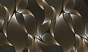 Фреска Ortograf Forma 32690 Фактура бархат FX Флизелин (4,5*2,7) Черный/Золото/Белый, Абстракция-1