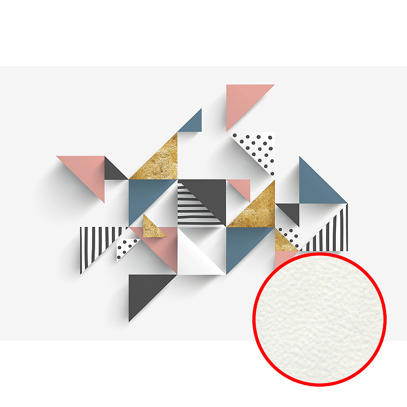Фреска Ortograf Forma 32648 Фактура флок FLK Флизелин (4*2,7) Белый/Разноцветный, Геометрия/Абстракция