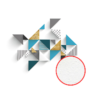 Фреска Ortograf Forma 32649 Фактура бархат FX Флизелин (4*2,7) Белый/Разноцветный, Геометрия/Абстракция