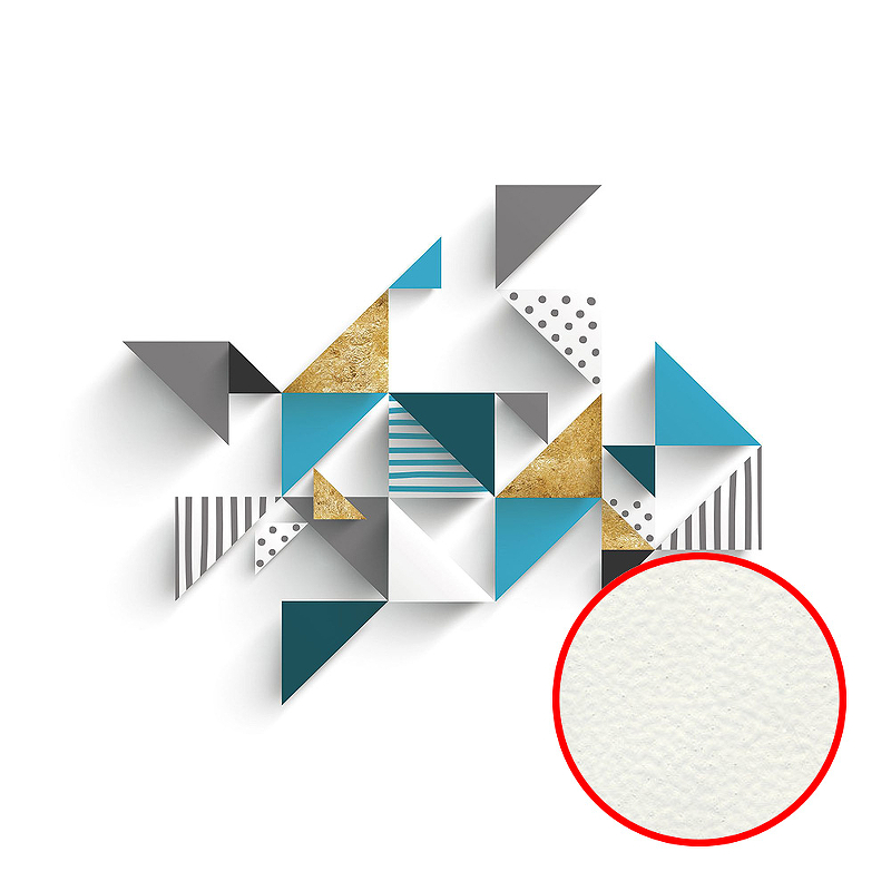 Фреска Ortograf Forma 32649 Фактура флок FLK Флизелин (4*2,7) Белый/Разноцветный, Геометрия/Абстракция