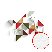 Фреска Ortograf Forma 32650 Фактура бархат FX Флизелин (4*2,7) Белый/Разноцветный, Геометрия/Абстракция