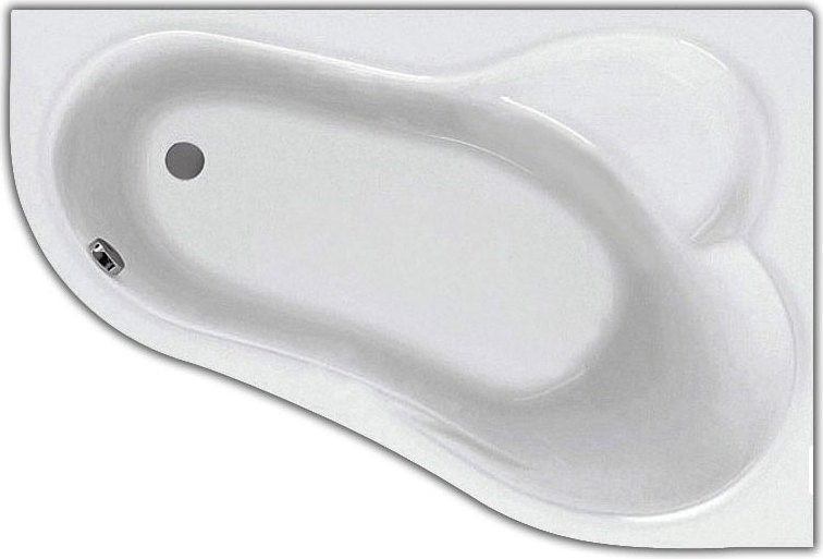 Акриловая ванна Santek Ибица 150 R без гидромассажа R акриловая ванна bas ибица стандарт 150x70 на ножках