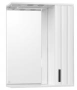 Зеркальный шкаф Style Line Агава 70 С с подсветкой корпус Белый глянец