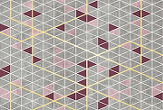 Фреска Ortograf Forma 32652 Фактура бархат FX Флизелин (4*2,7) Серый/Розовый, Геометрия-1