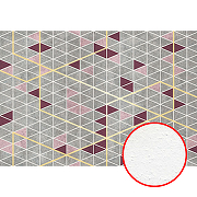 Фреска Ortograf Forma 32652 Фактура бархат FX Флизелин (4*2,7) Серый/Розовый, Геометрия