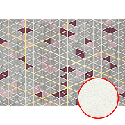 Фреска Ortograf Forma 32652 Фактура флок FLK Флизелин (4*2,7) Серый/Розовый, Геометрия