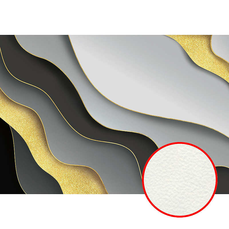 Фреска Ortograf Forma 32656 Фактура флок FLK Флизелин (4*2,7) Серый/Черный/Золото, Абстракция