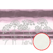 Фреска Ortograf Grafika Natura 31538 Фактура флок FLK Флизелин (4*2,7) Коричневый/Розовый, Цветы