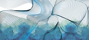 Фреска Ortograf Forma 32689 Фактура бархат FX Флизелин (5,9*2,7) Синий/Белый, Абстракция-1