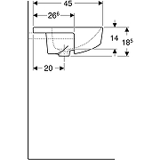 Раковина Geberit VariForm 55 500.681.01.1 Белая-3