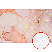Фреска Ortograf Fluid art 34043 Фактура бархат FX Флизелин (3,7*2,4) Розовый/Золото, Абстракция