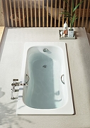 Стальная ванна Roca Princess-N 160x75 2203E0000 с антискользящим покрытием-4