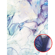 Фреска Ortograf Fluid art 34048 Фактура бархат серебро FX-S Флизелин (2*2,7) Розовый/Голубой/Фиолетовый, Абстракция