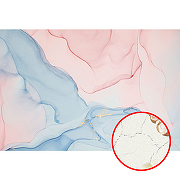 Фреска Ortograf Fluid art 34050 Фактура кракелюр серебро FK-S Флизелин (4*2,7) Розовый/Голубой, Абстракция
