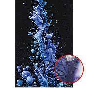 Фреска Ortograf Fluid art 33250 Фактура бархат серебро FX-S Флизелин (1,8*2,7) Черный/Фиолетовый, Абстракция