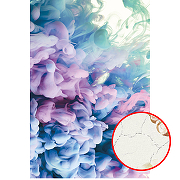 Фреска Ortograf Fluid art 33255 Фактура кракелюр серебро FK-S Флизелин (1,8*2,7) Розовый/Синий/Зеленый, Абстракция