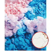 Фреска Ortograf Fluid art 33251 Фактура кракелюр серебро FK-S Флизелин (2,2*2,7) Розовый/Синий, Абстракция