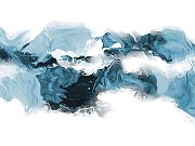 Фреска Ortograf Fluid art 33532 Фактура флок FLK Флизелин (3,5*2,7) Синий/Белый, Абстракция-1