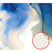 Фреска Ortograf Fluid art 33644 Фактура кракелюр серебро FK-S Флизелин (3*2,7) Синий/Бежевый, Абстракция