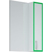 Зеркало со шкафом Corozo Спектр 50 SD-00000685 Белое Зеленое-1