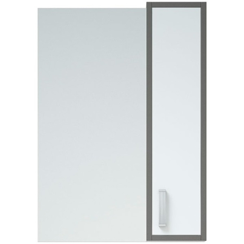 цена Зеркало со шкафом Corozo Спектр 50 SD-00000708 Серое Белое