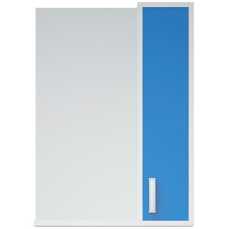 цена Зеркало со шкафом Corozo Колор 50 SD-00000709 Синее Белое